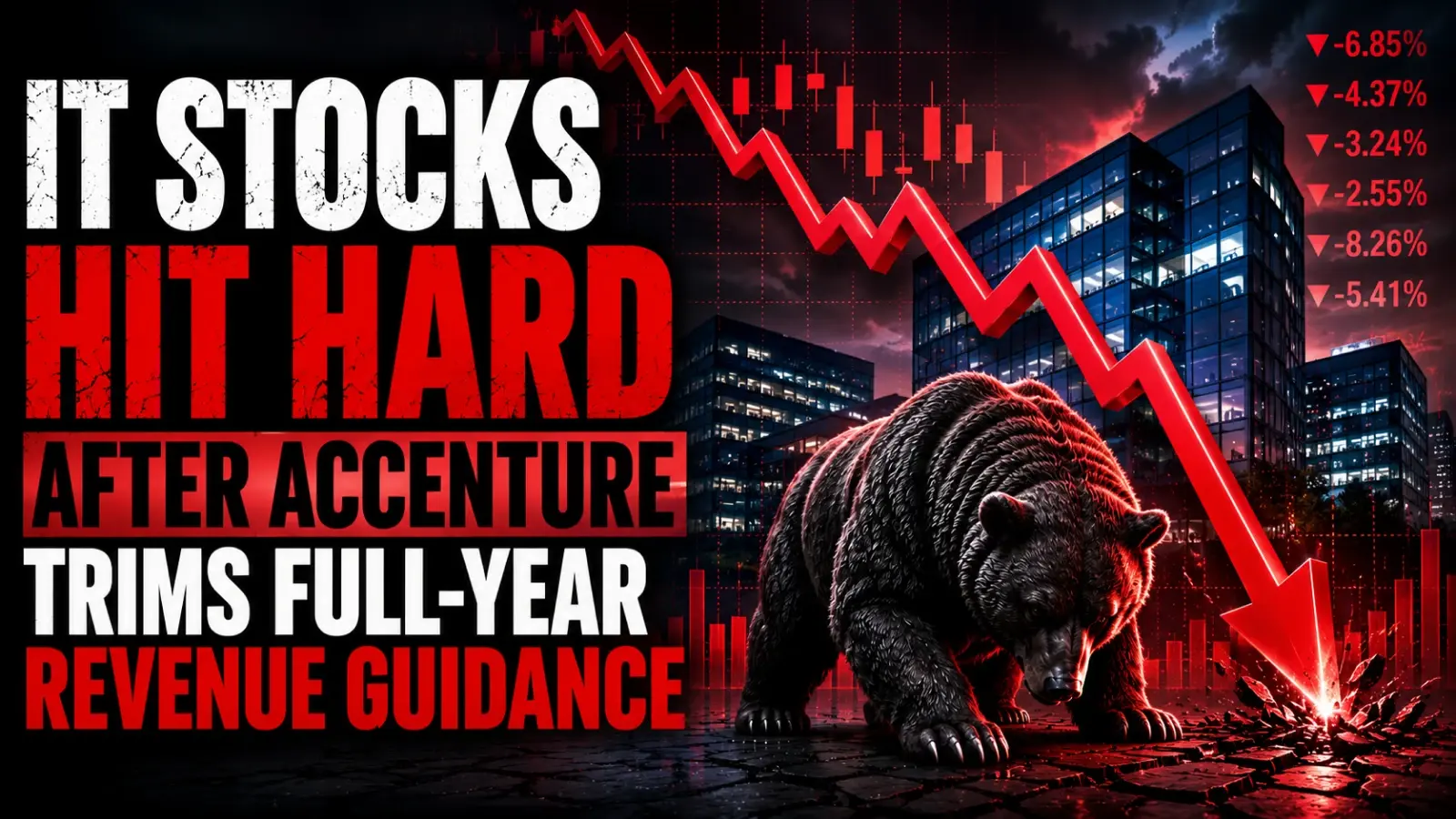 IT Stocks Hit Hard After Accenture Trims Full-Year Revenue Guidance; Infosys Tanks 8.5 PC