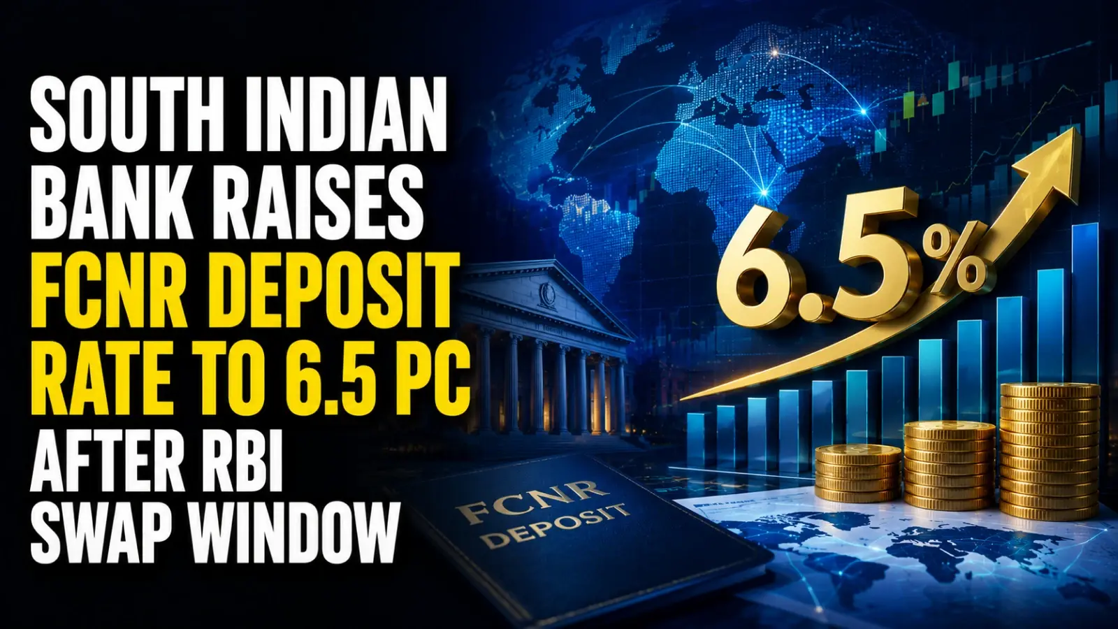 South Indian Bank Raises FCNR Deposit Rate to 6.5 PC After RBI Swap Window