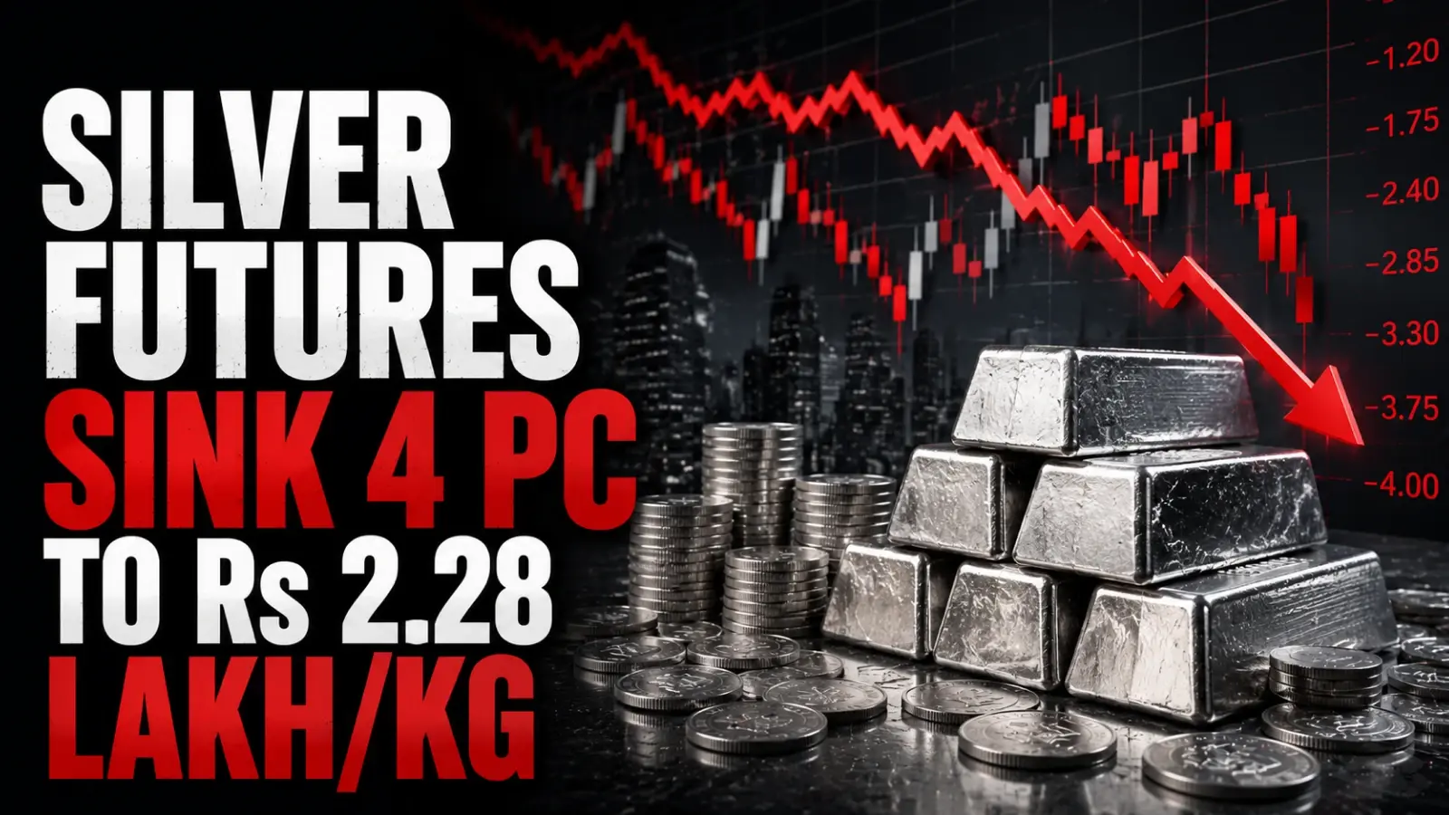 Silver Futures Sink 4 PC to Rs 2.28 Lakh/Kg As Uncertainty Over US-Iran Deal Hits Market Sentiment