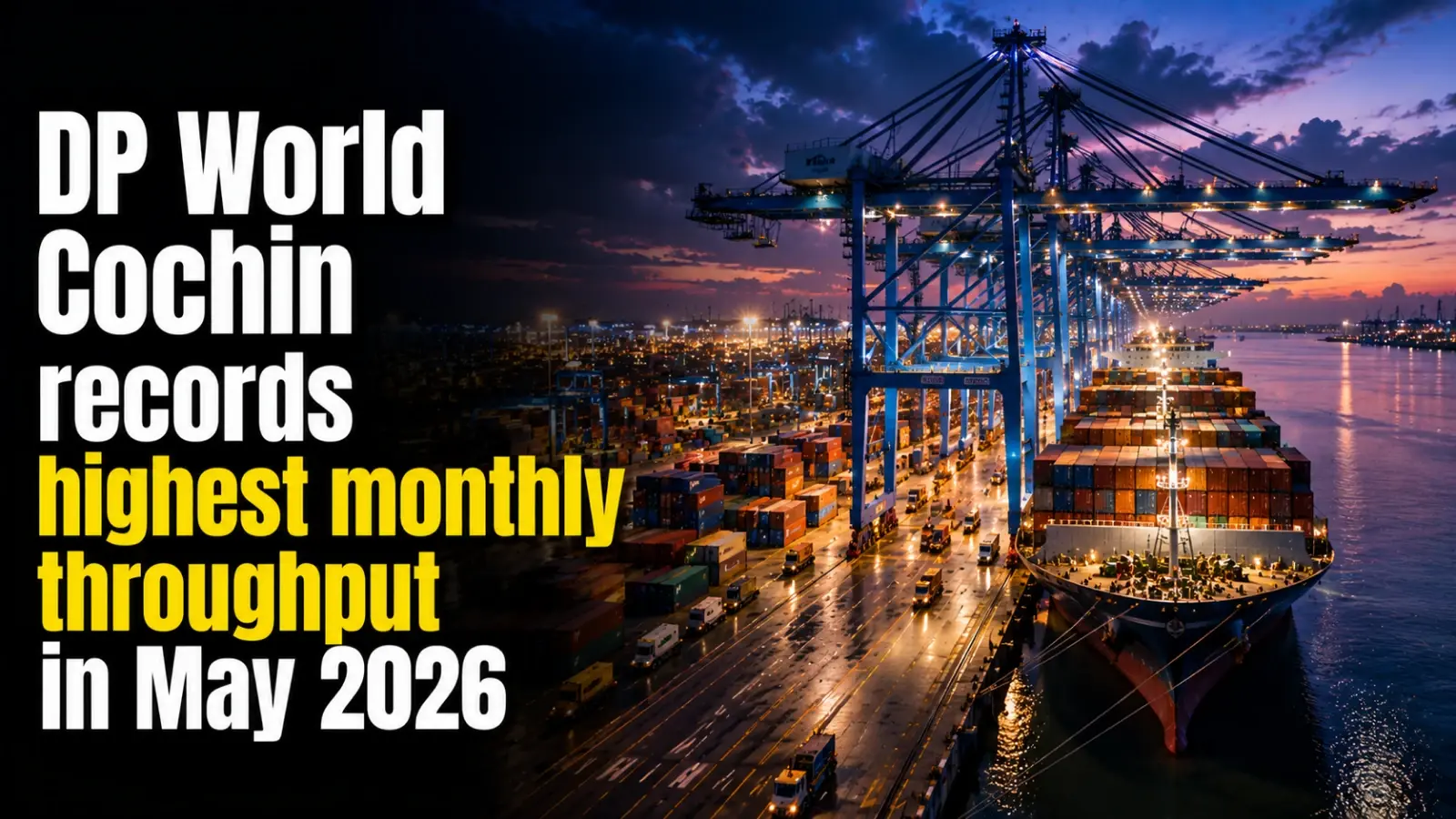 DP World Cochin Records Highest Monthly Throughput in May 2026