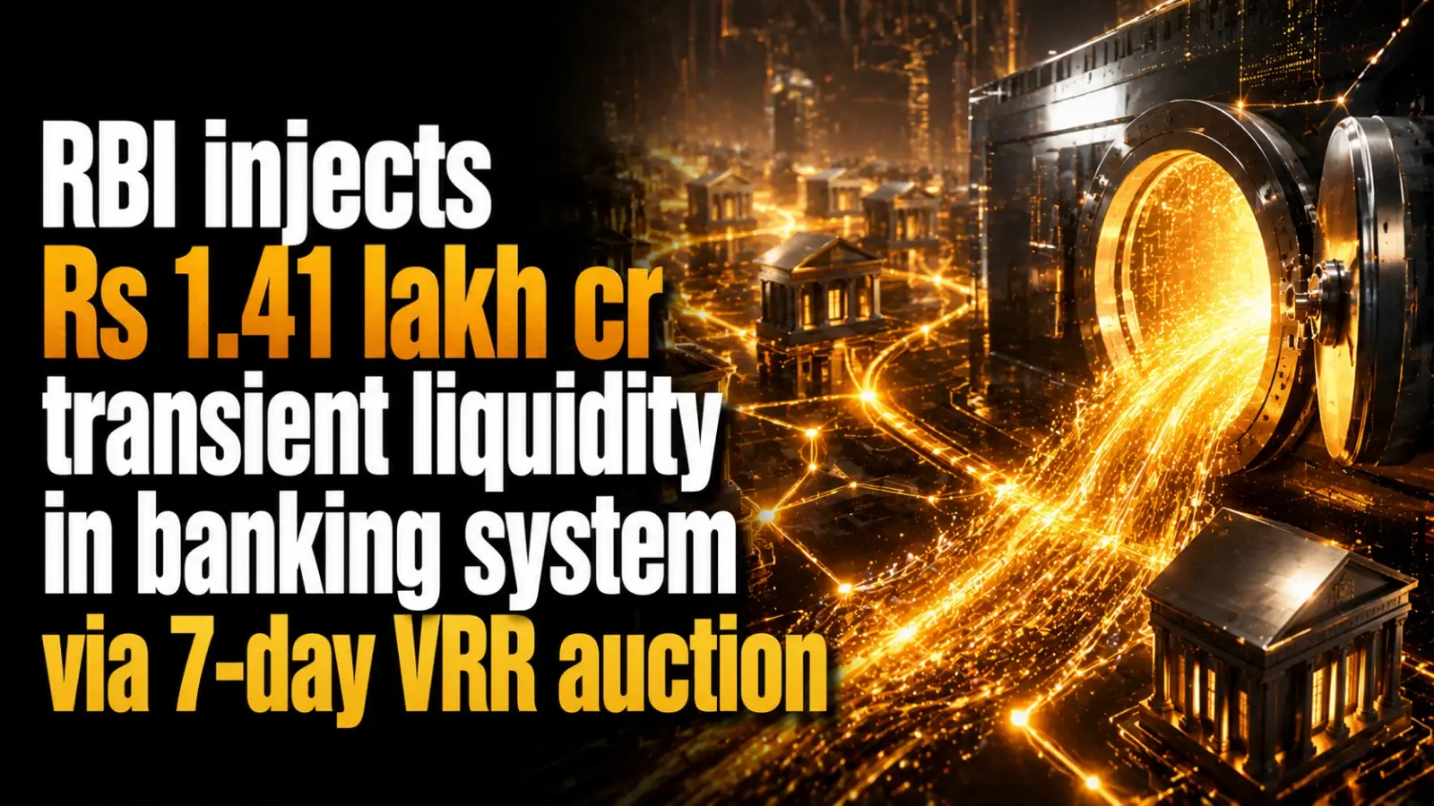 RBI Injects Rs 1.41 Lakh Cr Transient Liquidity in Banking System via 7-Day VRR Auction
