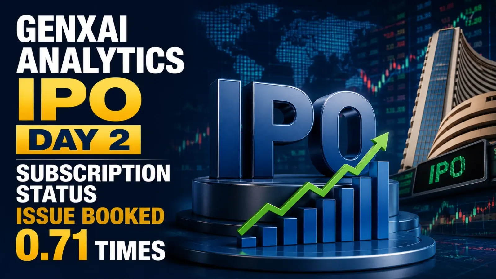 Genxai Analytics IPO Day 2 Subscription Status: Issue Booked 0.71 Times