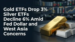 Gold ETFs Drop 3%, Silver ETFs Decline 6% Amid Fed, Dollar and West Asia Concerns