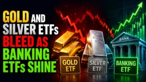Gold and Silver ETFs Bleed as Banking ETFs Shine; Liquid Funds Hold Rock-Solid Through Wednesday’s Volatile Session