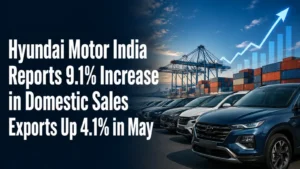 Hyundai Motor India Reports 9.1% Increase in Domestic Sales, Exports Up 4.1% in May