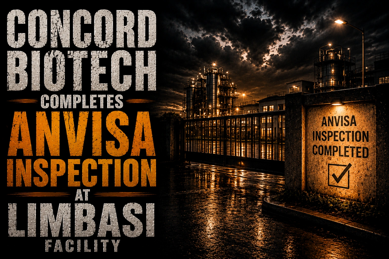 Concord Biotech Completes ANVISA Inspection At Limbasi Facility; Shares Up Marginally