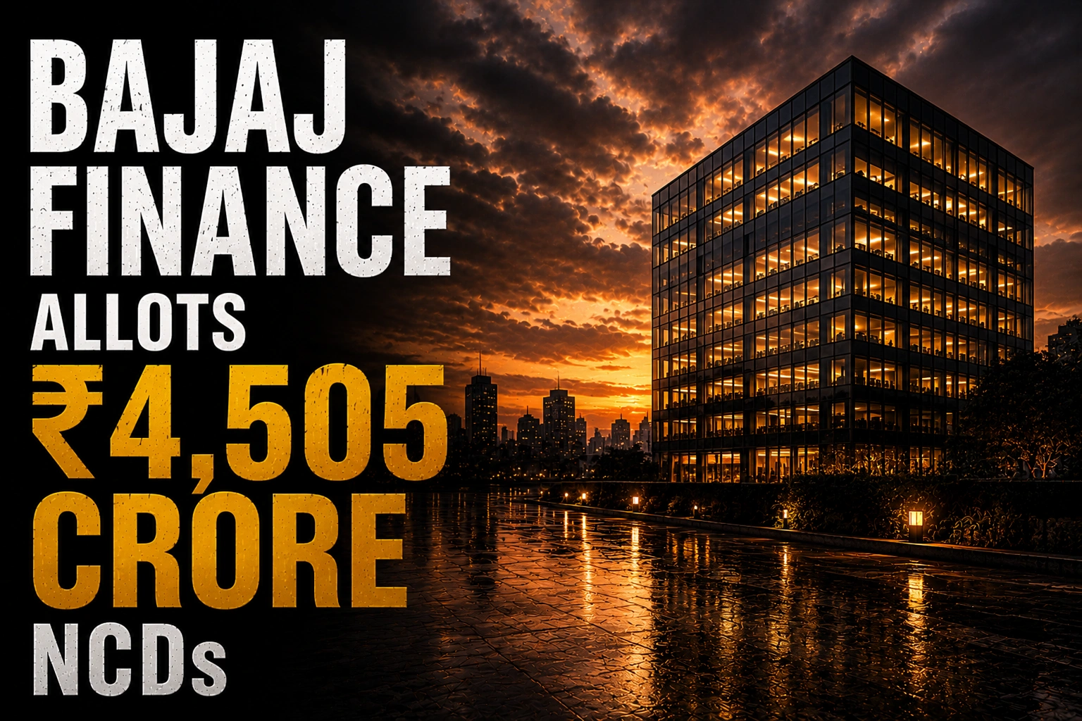 Bajaj Finance Allots ₹4,505 Crore NCDs; Shares Rise 4.84%