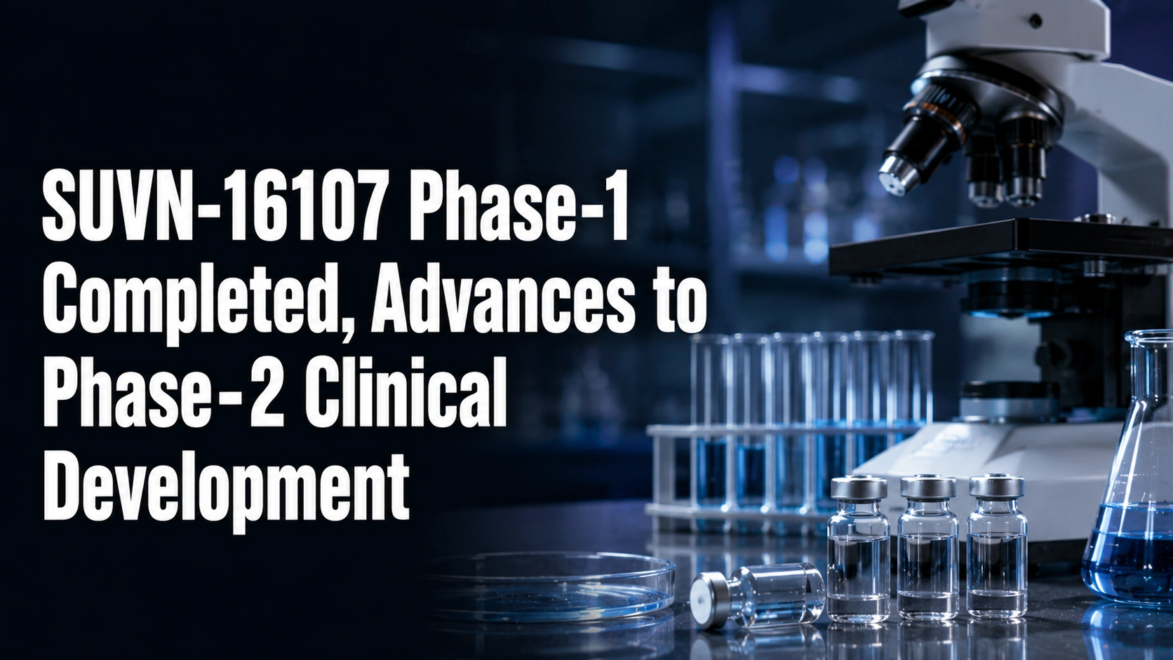 SUVN-16107 Phase-1 Completed, Advances to Phase-2 Clinical Development; Suven Life Shares Fall 2.48%