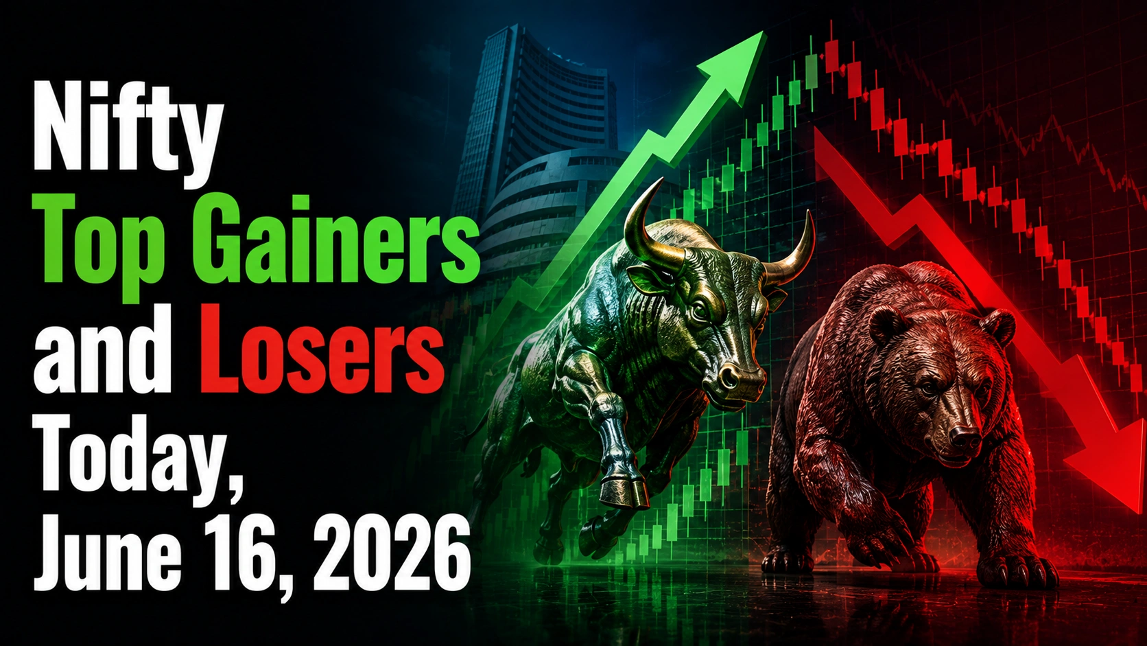 Nifty Top Gainers and Losers Today, June 16, 2026: Tata Consumer, HCLTech, Reliance Gain; Hindalco, Tata Steel, JSW Steel Slip