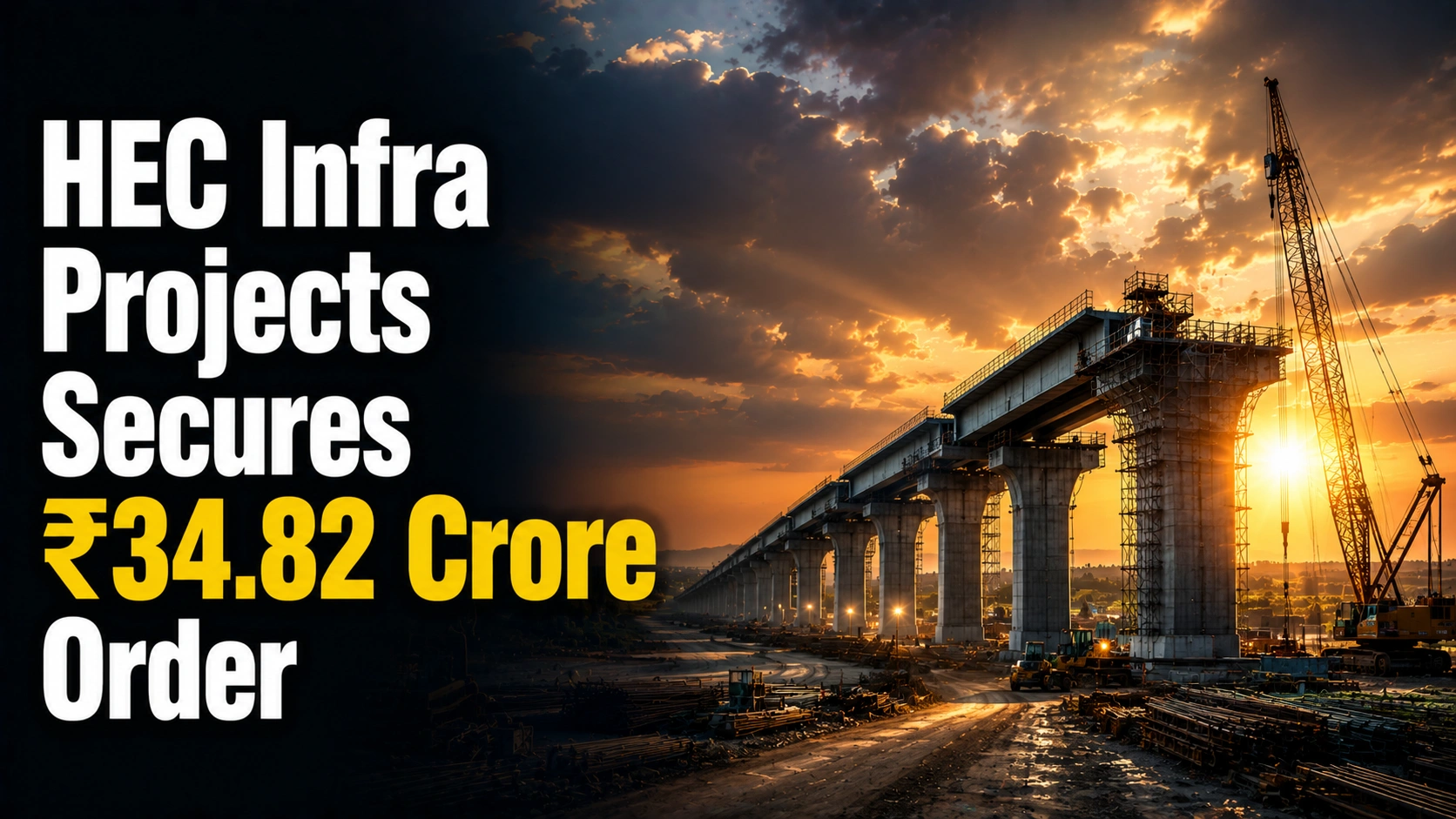 HEC Infra Projects Secures ₹34.82 Crore Order; Shares Rise 7.5%