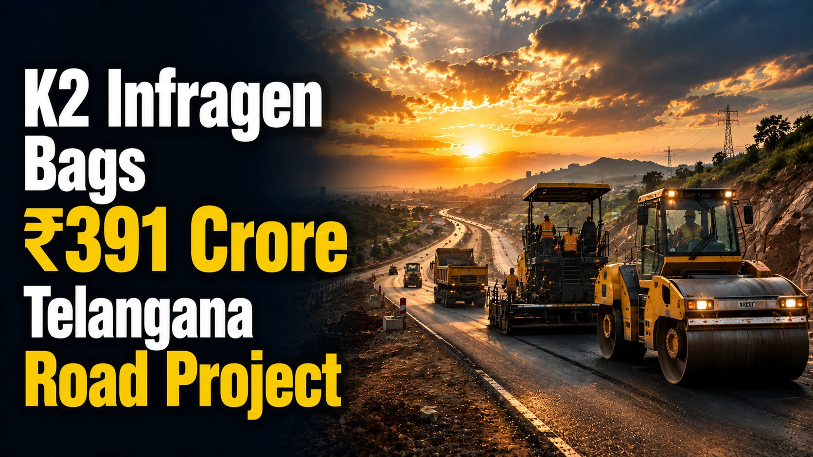 K2 Infragen Bags ₹391 Crore Telangana Road Project; Shares Hit Upper Circuit