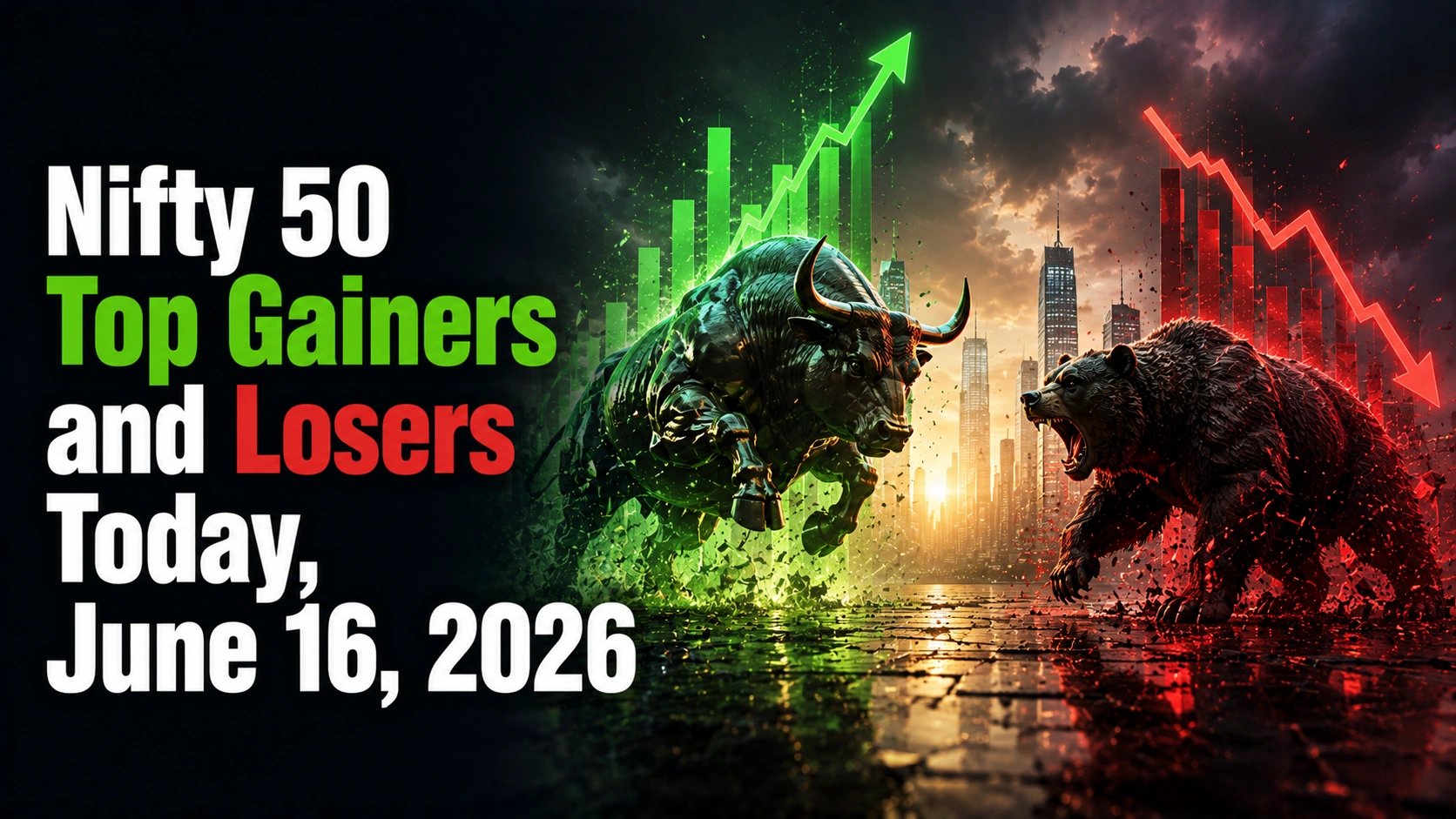 Nifty 50 Top Gainers and Losers Today, June 16, 2026: HCLTech, Tata Consumer, NTPC Gain; Hindalco, JSW Steel, HDFC Life Slip