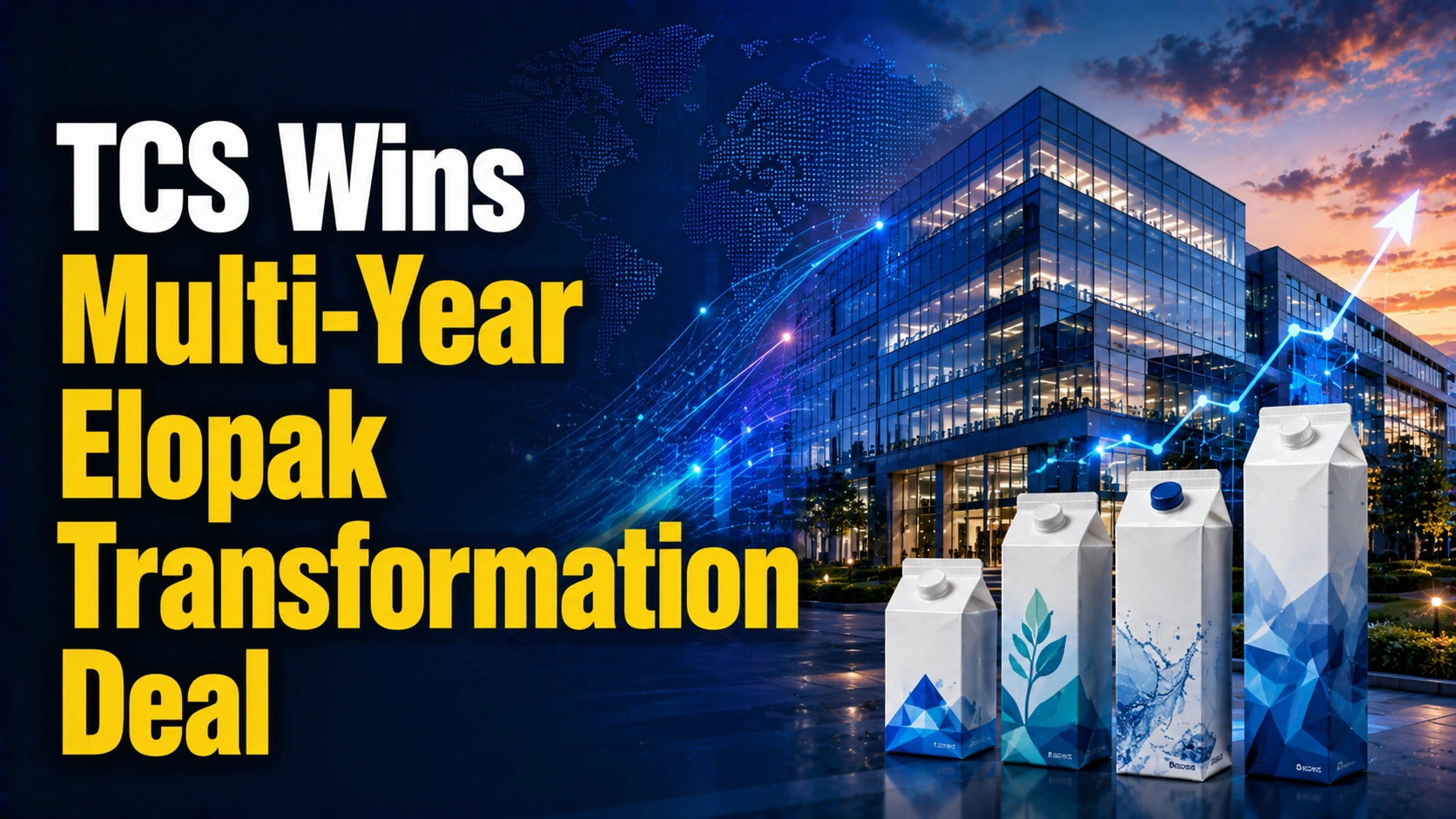TCS Wins Multi-Year Elopak Transformation Deal; Shares Edge Higher