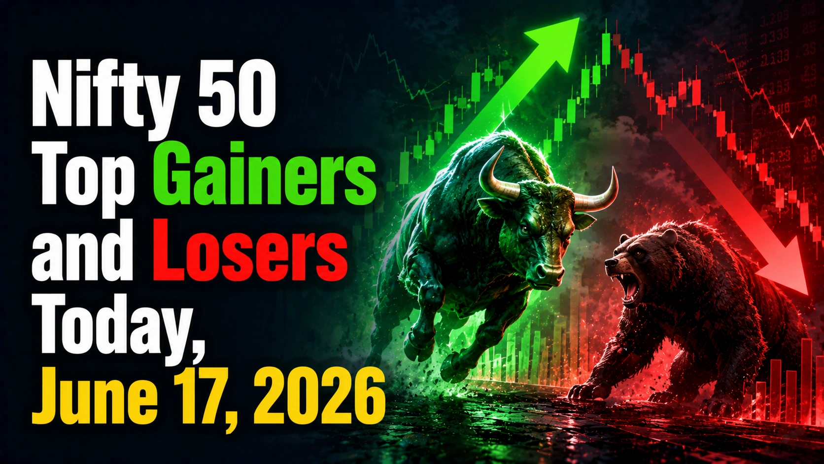 Nifty 50 Top Gainers and Losers Today, June 17, 2026: Trent Surges 7%; TVS Motor Slumps 8%