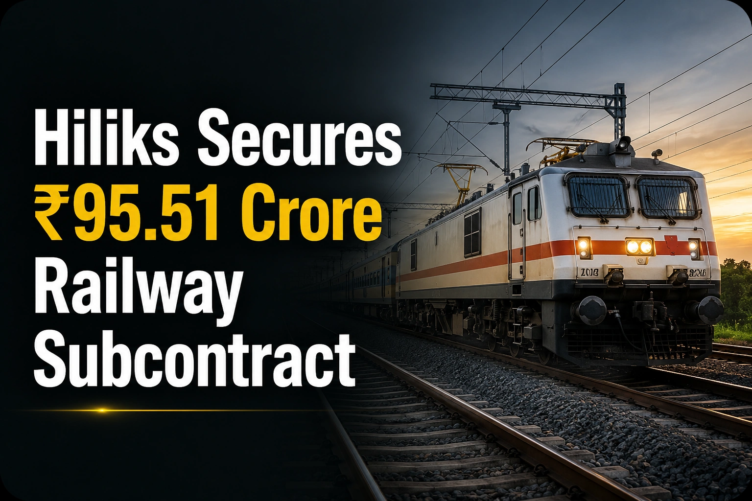 Hiliks Secures ₹95.51 Crore Railway Subcontract; Shares Slip Marginally