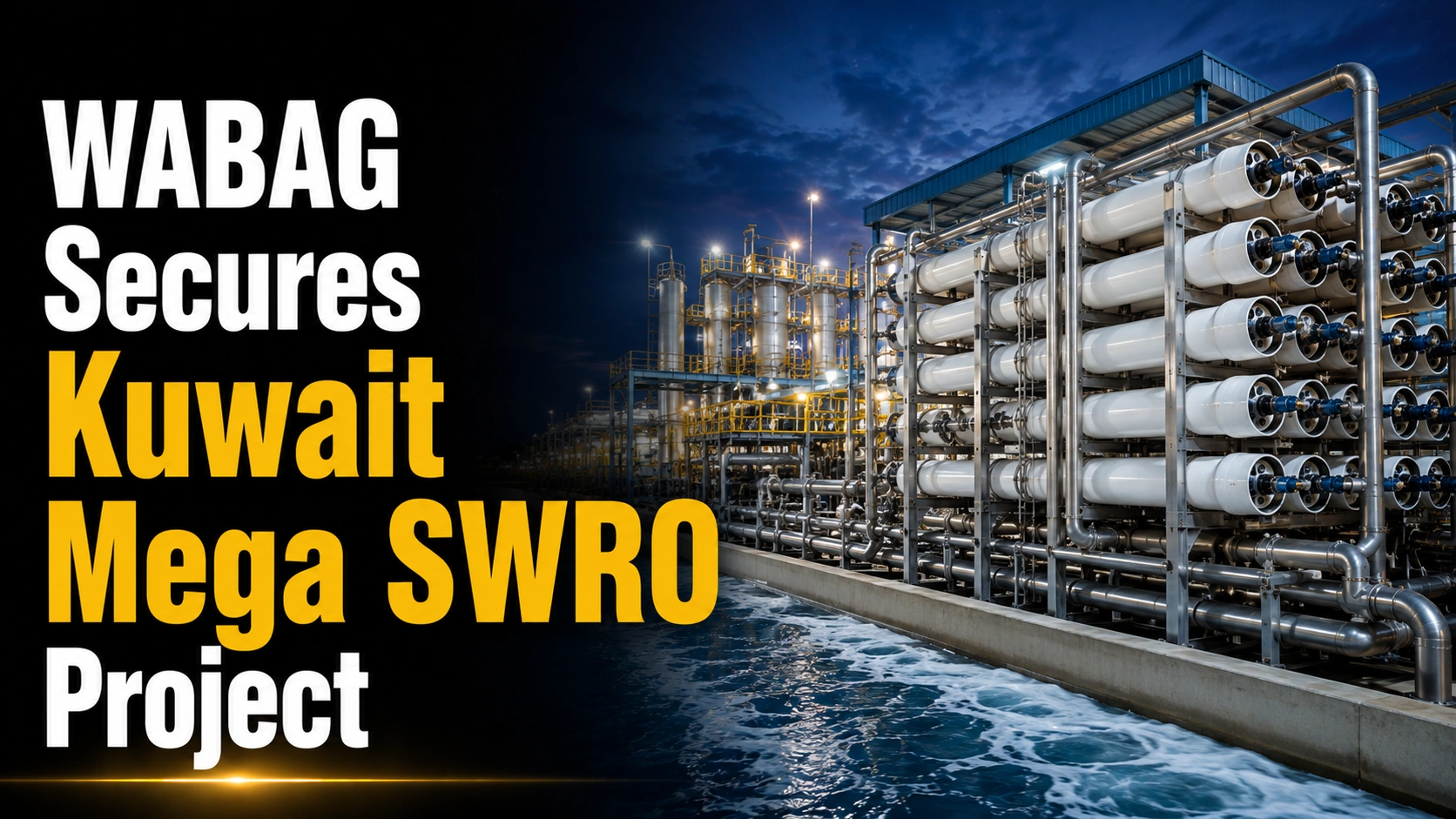 WABAG Secures Kuwait Mega SWRO Project; Shares Rise 4.29%