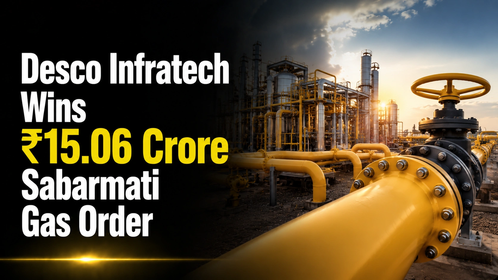 Desco Infratech Wins ₹15.06 Crore Sabarmati Gas Order; Shares Gain