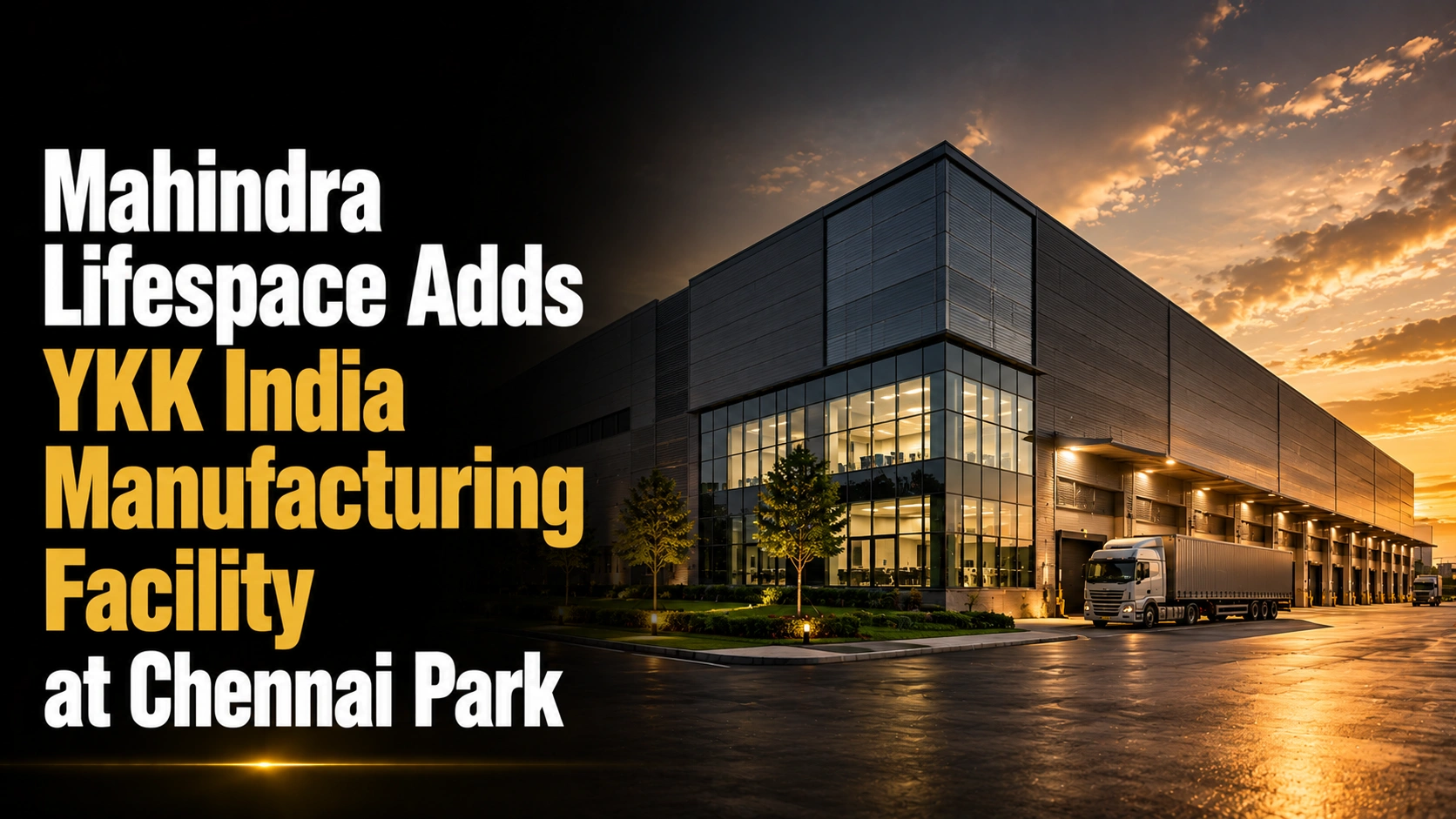 Mahindra Lifespace Adds YKK India Manufacturing Facility at Chennai Park; Shares Gain 0.63%