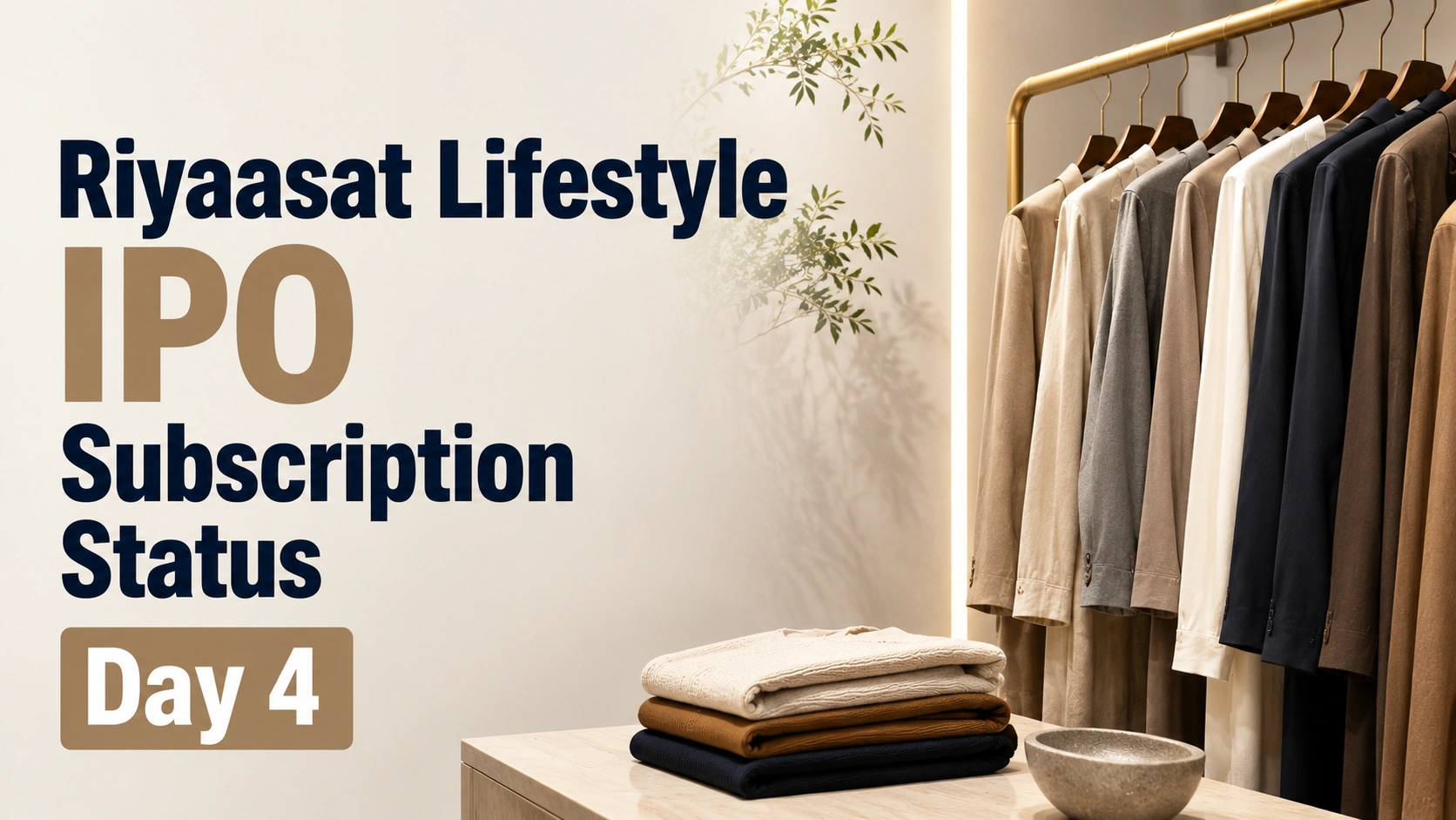 Riyaasat Lifestyle IPO Subscription Status Day 4: QIB Segment Fully Subscribed As Overall Demand Reaches 0.13x