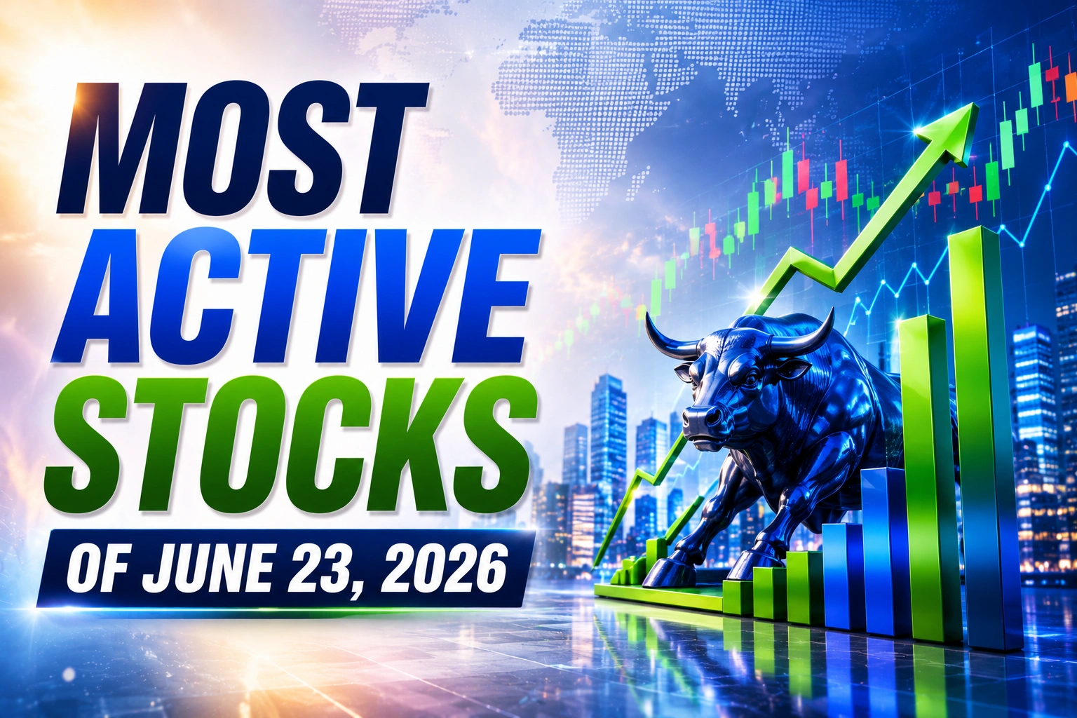 Most Active Stocks of June 23, 2026: Vedanta, IDEA, Ola Electric Top Activity Charts