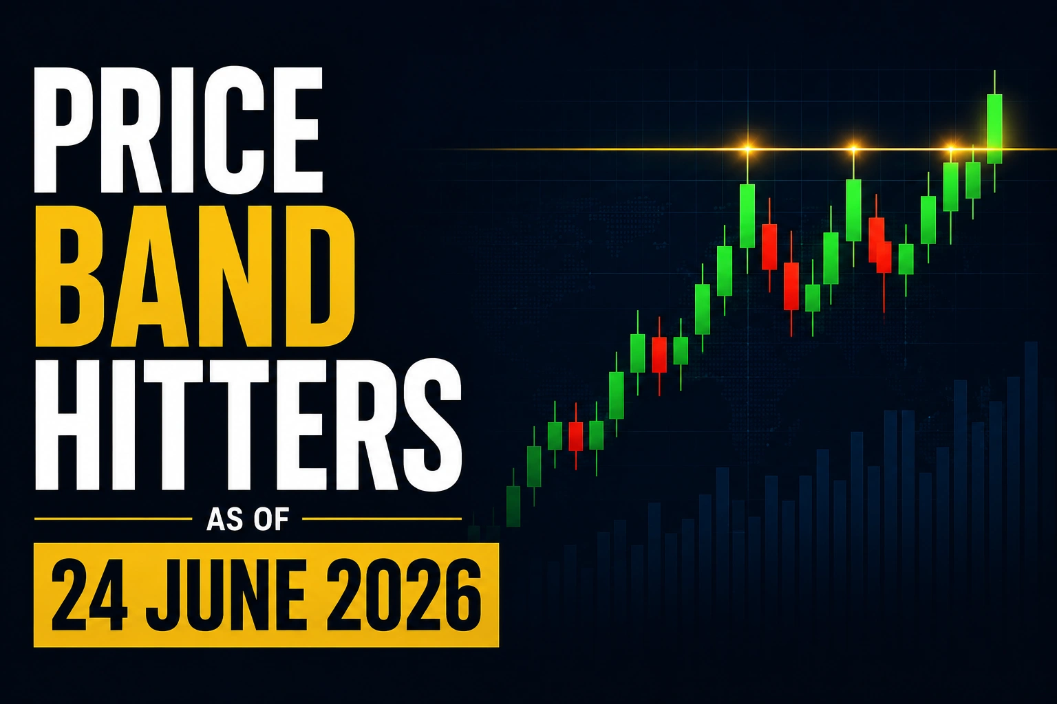 Price Band Hitters on June 24, 2026: GJL, Setubandhan Infrastructure, Among The List