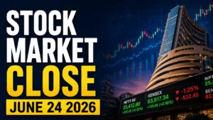 Stock Market Close, June 24, 2026: Markets Stage Sharp Recovery as Brent Below $76 Inspires Broad-based Buying