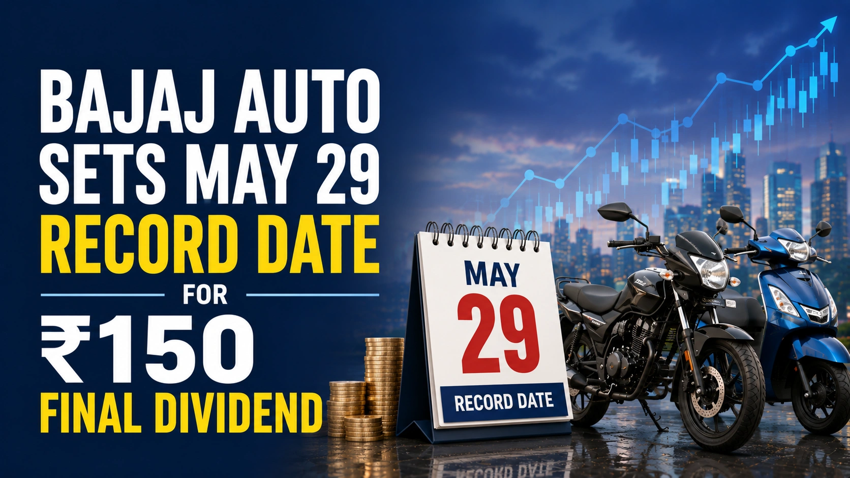 Bajaj Auto Sets May 29 Record Date For ₹150 Final Dividend; Shares Gain