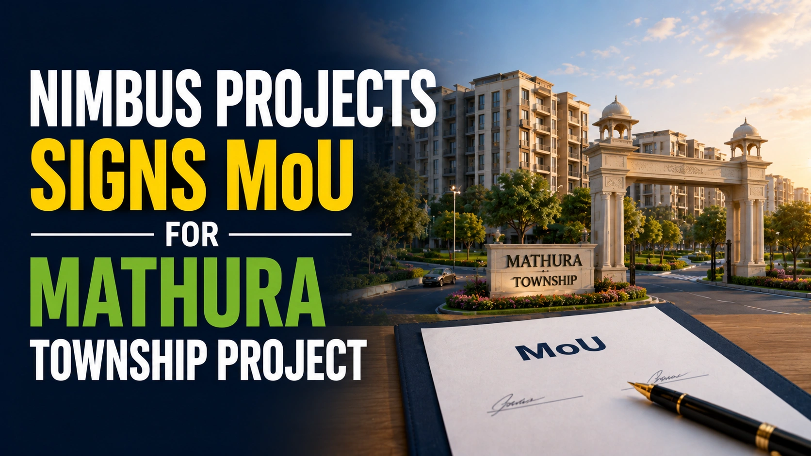 Nimbus Projects Signs MoU for Mathura Township Project; Shares Rise