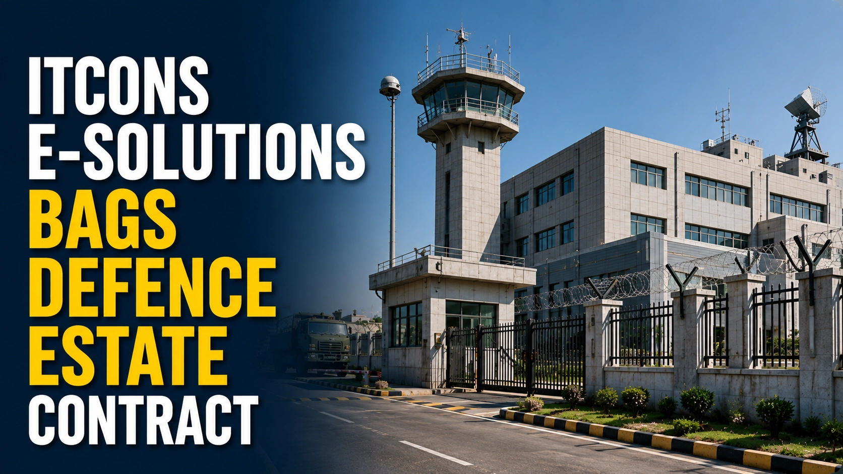 ITCONS E-Solutions Bags Defence Estate Contract; Shares In Focus