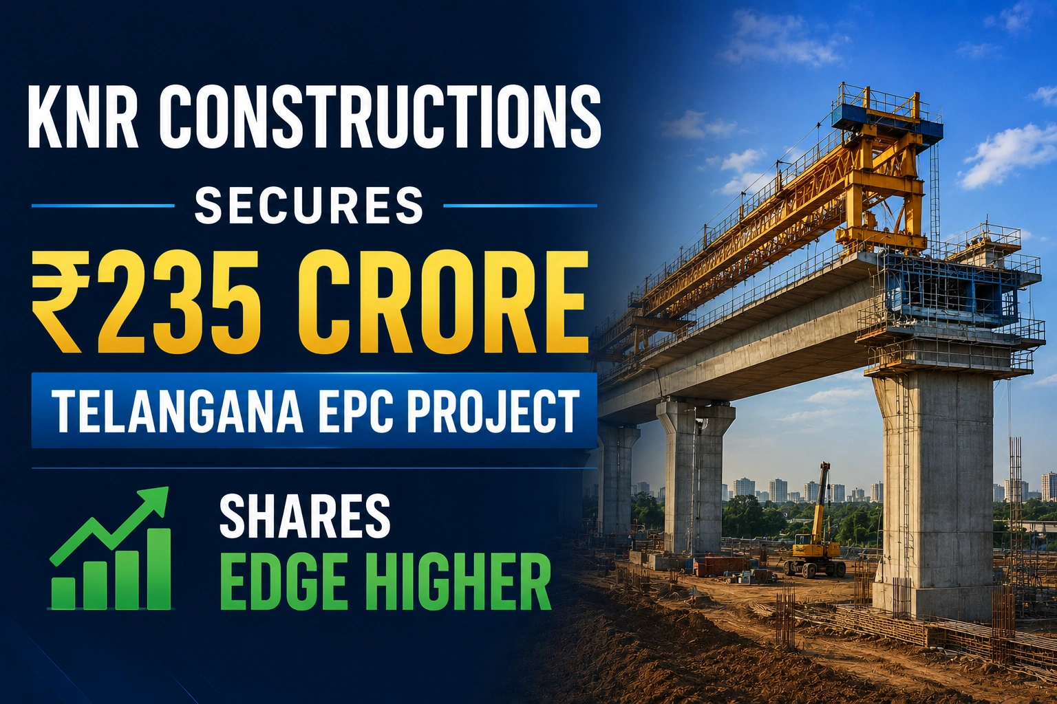 KNR Constructions Secures ₹235 Crore Telangana EPC Project; Shares Edge Higher
