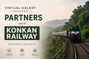 Virtual Galaxy Infotech Partners with Konkan Railway for Digital Projects; Shares Rise 5.54%