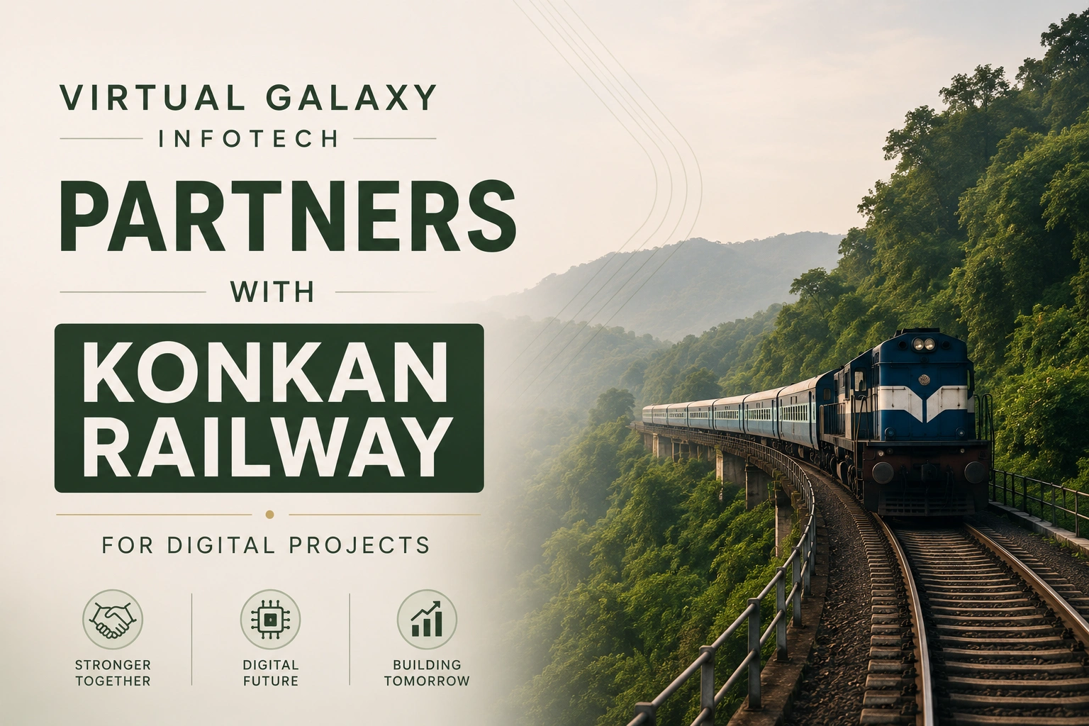 Virtual Galaxy Infotech Partners with Konkan Railway for Digital Projects; Shares Rise 5.54%