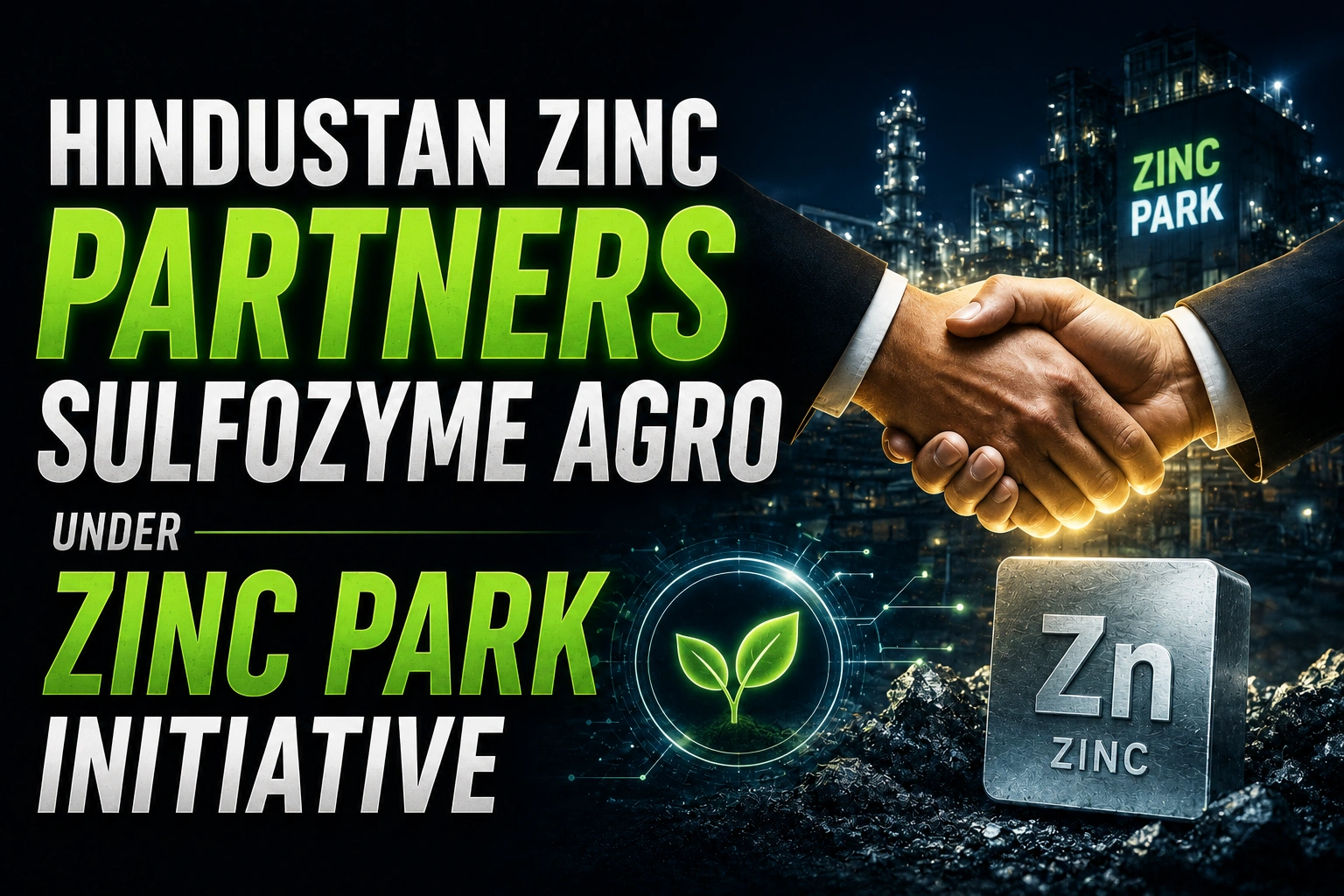 Hindustan Zinc Partners Sulfozyme Agro Under Zinc Park Initiative; Shares Decline 2.10%