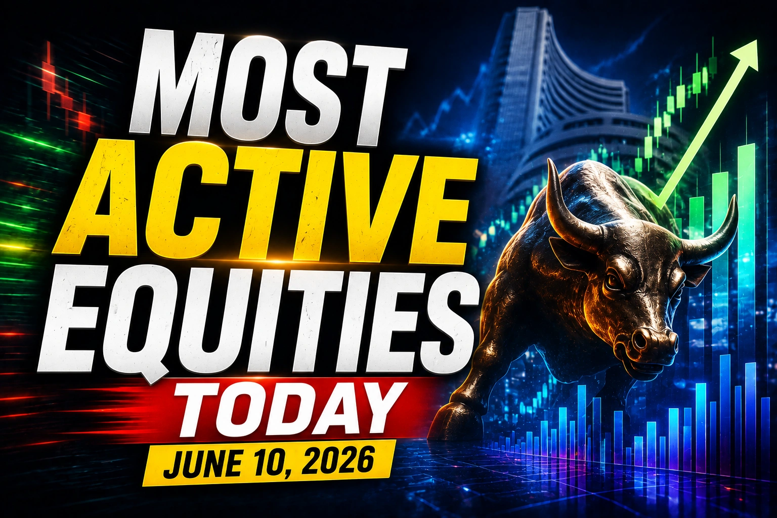 Most Active Equities Today, June 10, 2026: Vodafone Idea, Easy Trip Planners, Ola Electric Among Most Traded Stocks