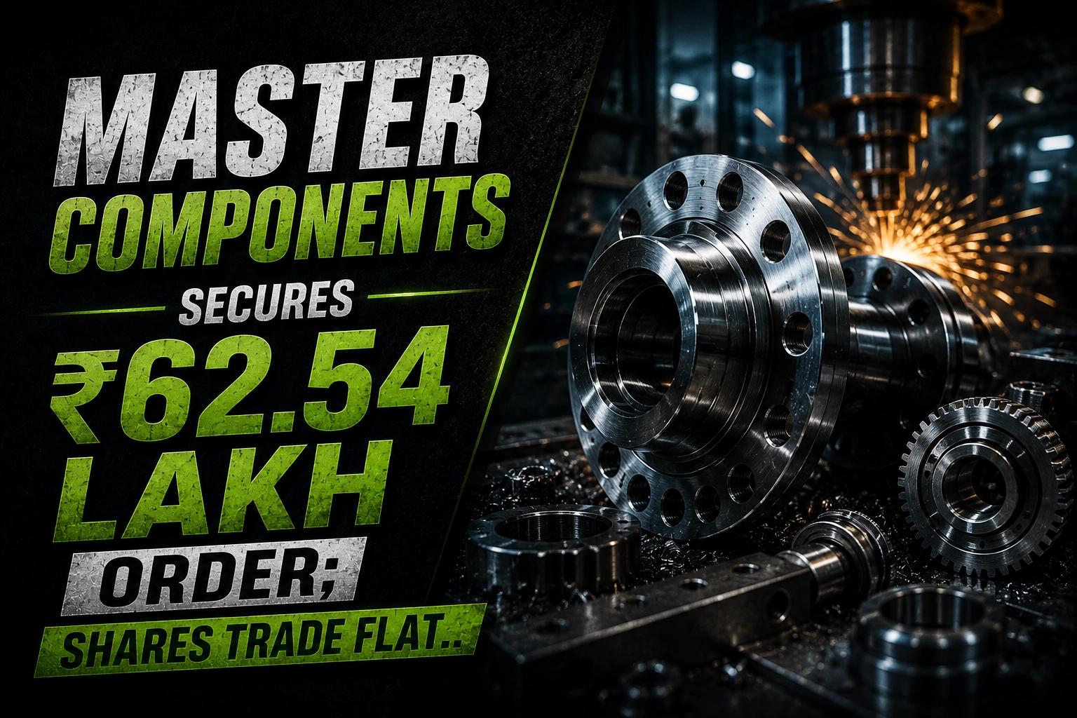 Master Components Secures ₹62.54 Lakh Order; Shares Trade Flat