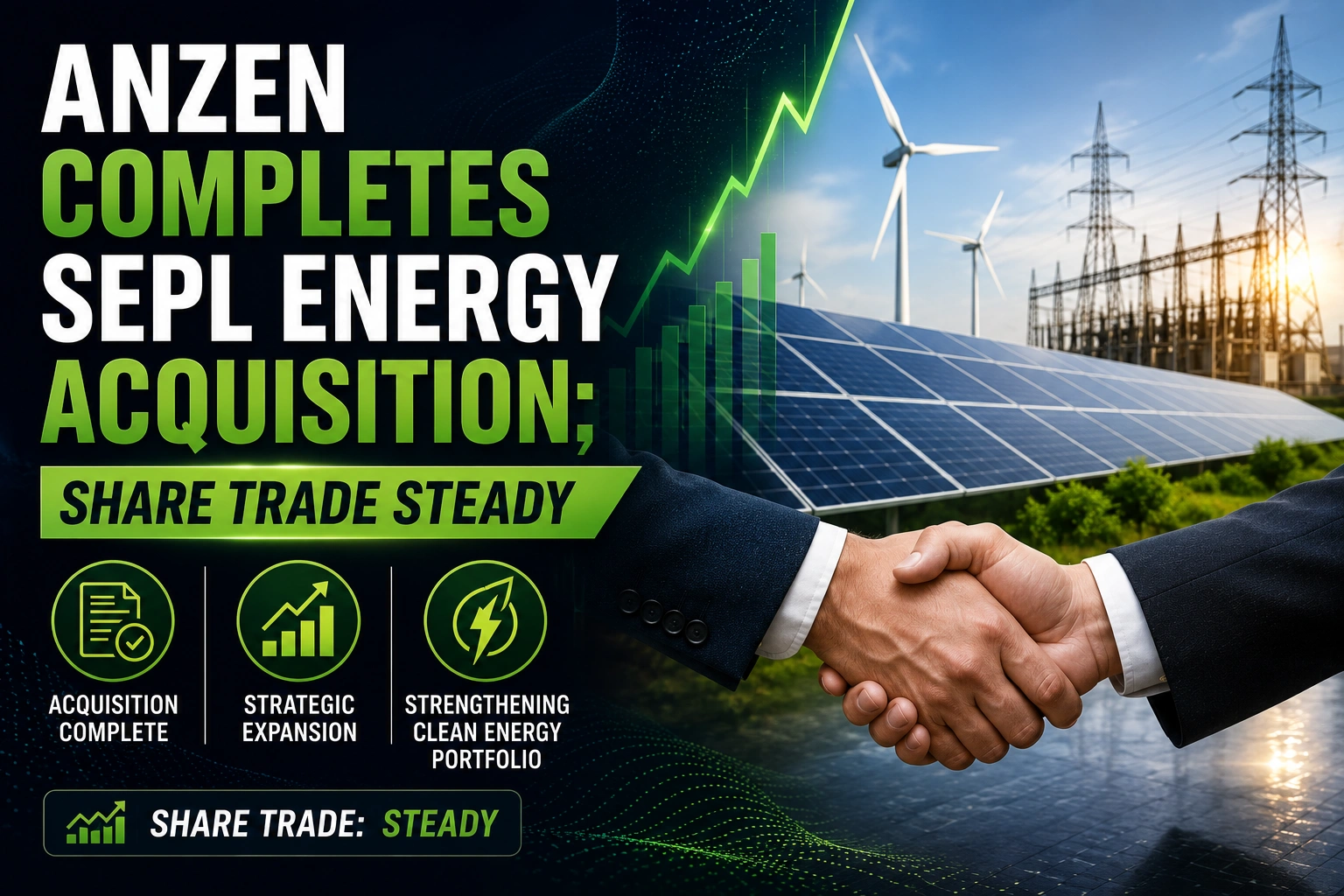 Anzen Completes SEPL Energy Acquisition; Share Trade Steady
