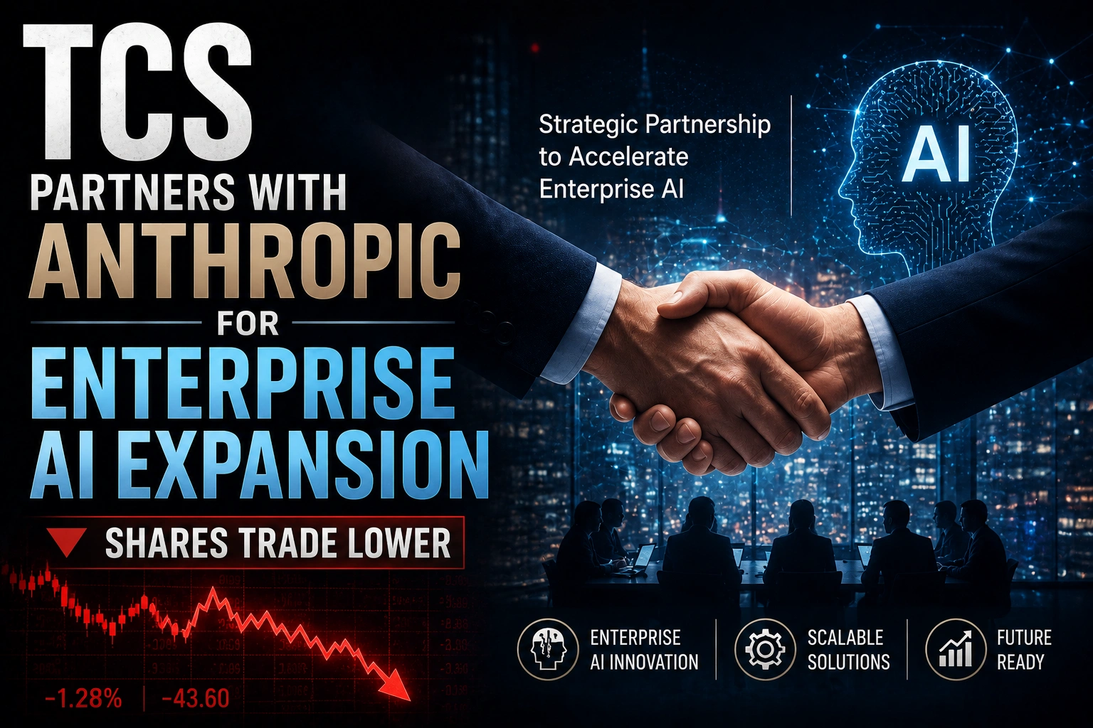 TCS Partners with Anthropic for Enterprise AI Expansion; Shares Trade Lower