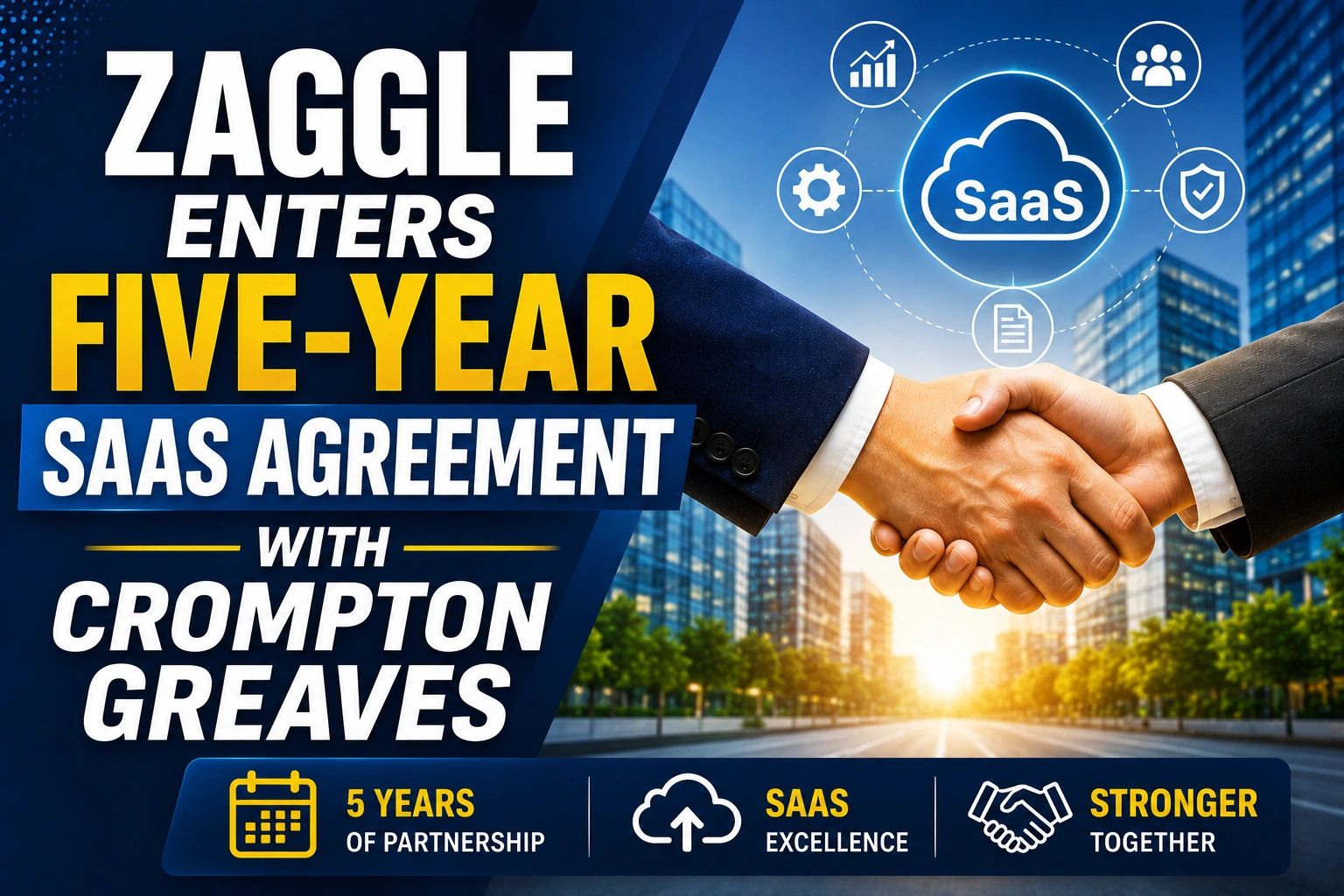 Zaggle Enters Five-Year SaaS Agreement With Crompton Greaves; Shares Trade Lower