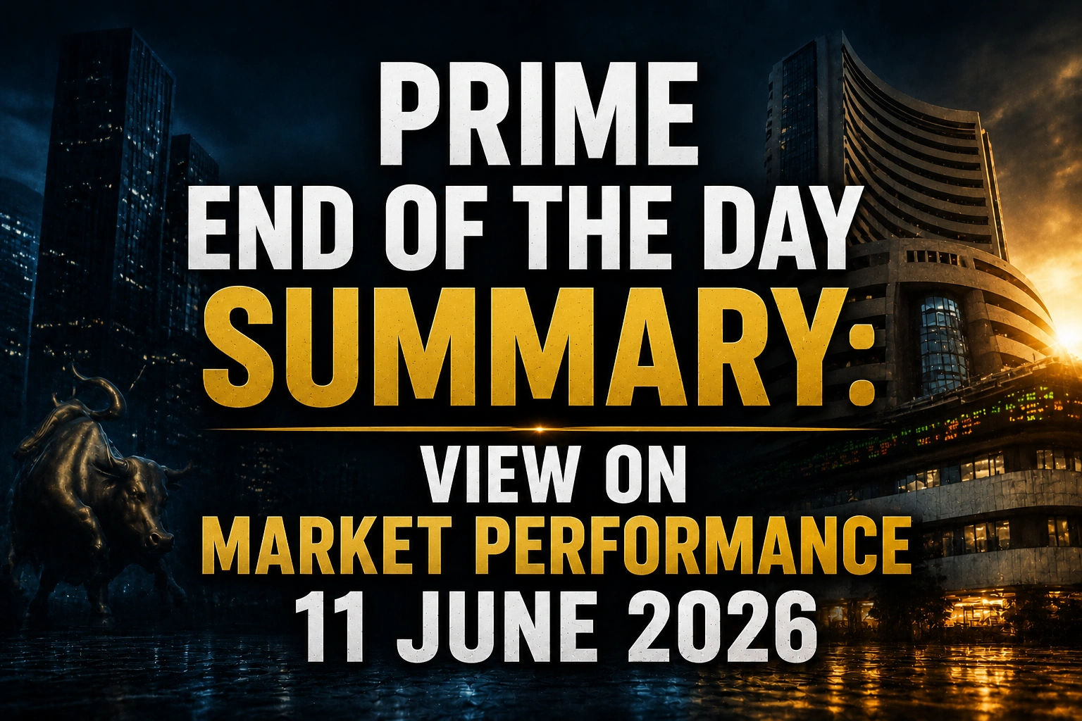 Prime End of the Day Summary: View on Market Performance 11 June 2026