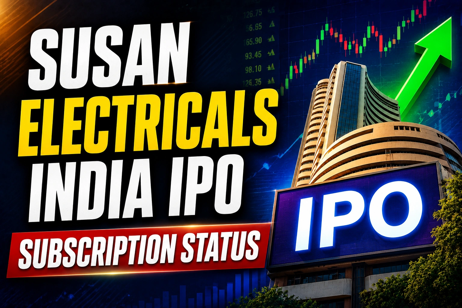 Susan Electricals India IPO Subscription Status: Susan Electricals India IPO Subscribed 5.76 Times on Day 1 Led by Qib Demand