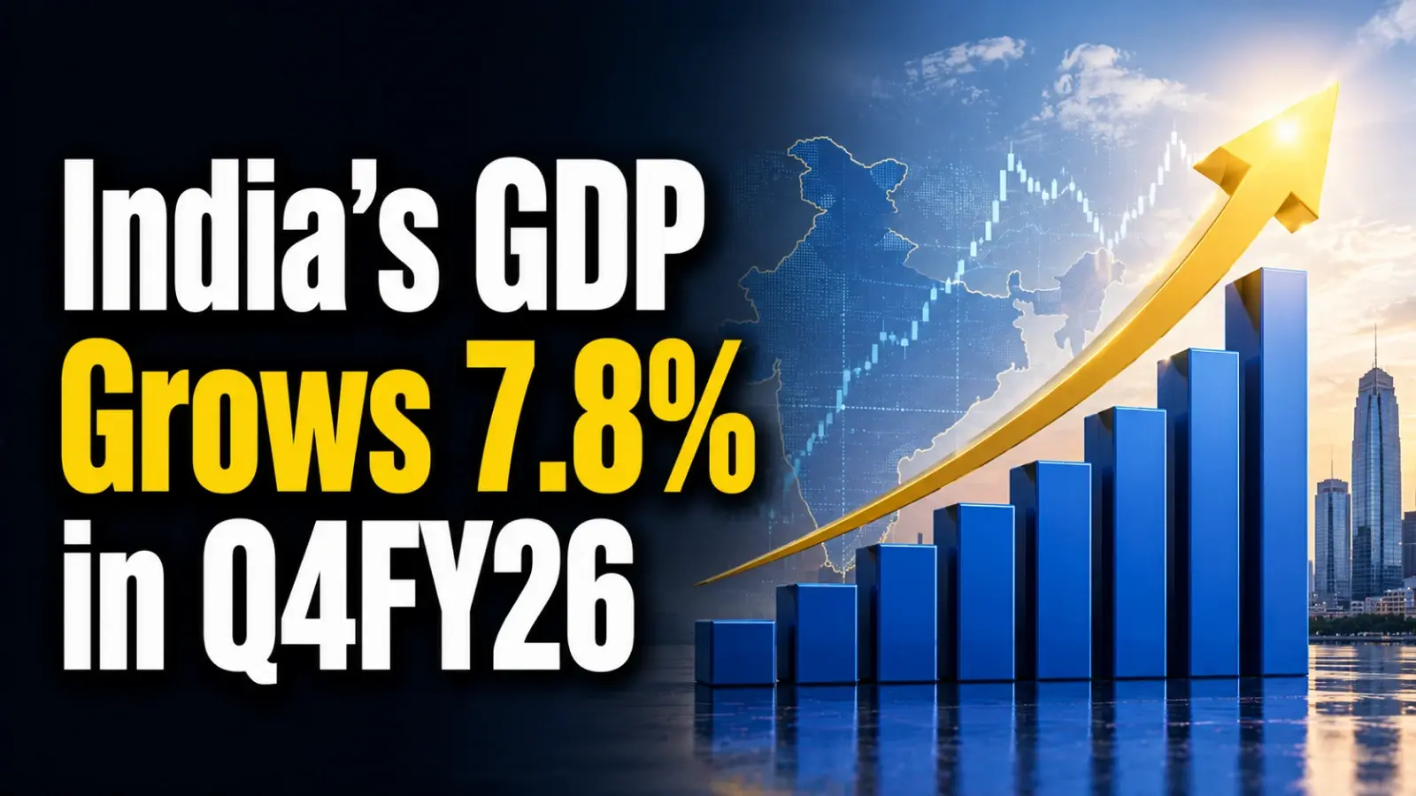 India’s GDP Grows 7.8% in Q4FY26; Full-Year Real GDP Rises 7.7% to ₹323.12 L Cr