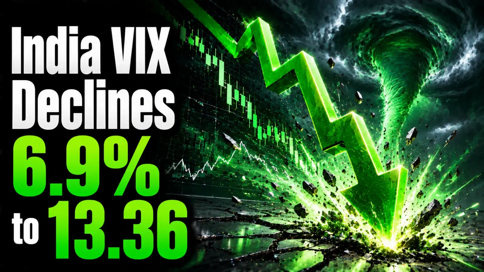 India VIX Declines 6.9% to 13.36 as Closing Session Sees Volatility Ease After After US–Iran Peace Deal