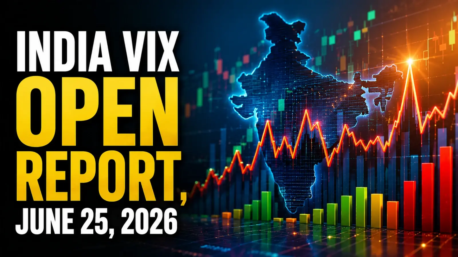 India VIX Open Report, June 25, 2026: Volatility Index Slips 4.71% Below 13 as Oil Retreat and RBI Signals Ease Market Volatility