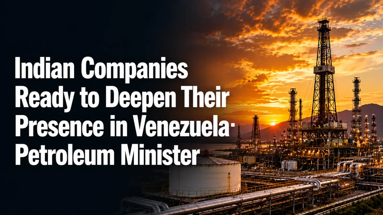 Indian Companies Ready to Deepen Their Presence in Venezuela: Petroleum Minister