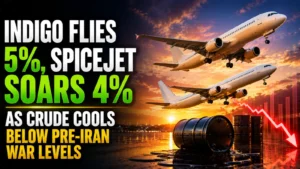 IndiGo Shares Up 5%, SpiceJet 4% as Crude Cools Below Pre-Iran War Levels, Inspiring Airlines
