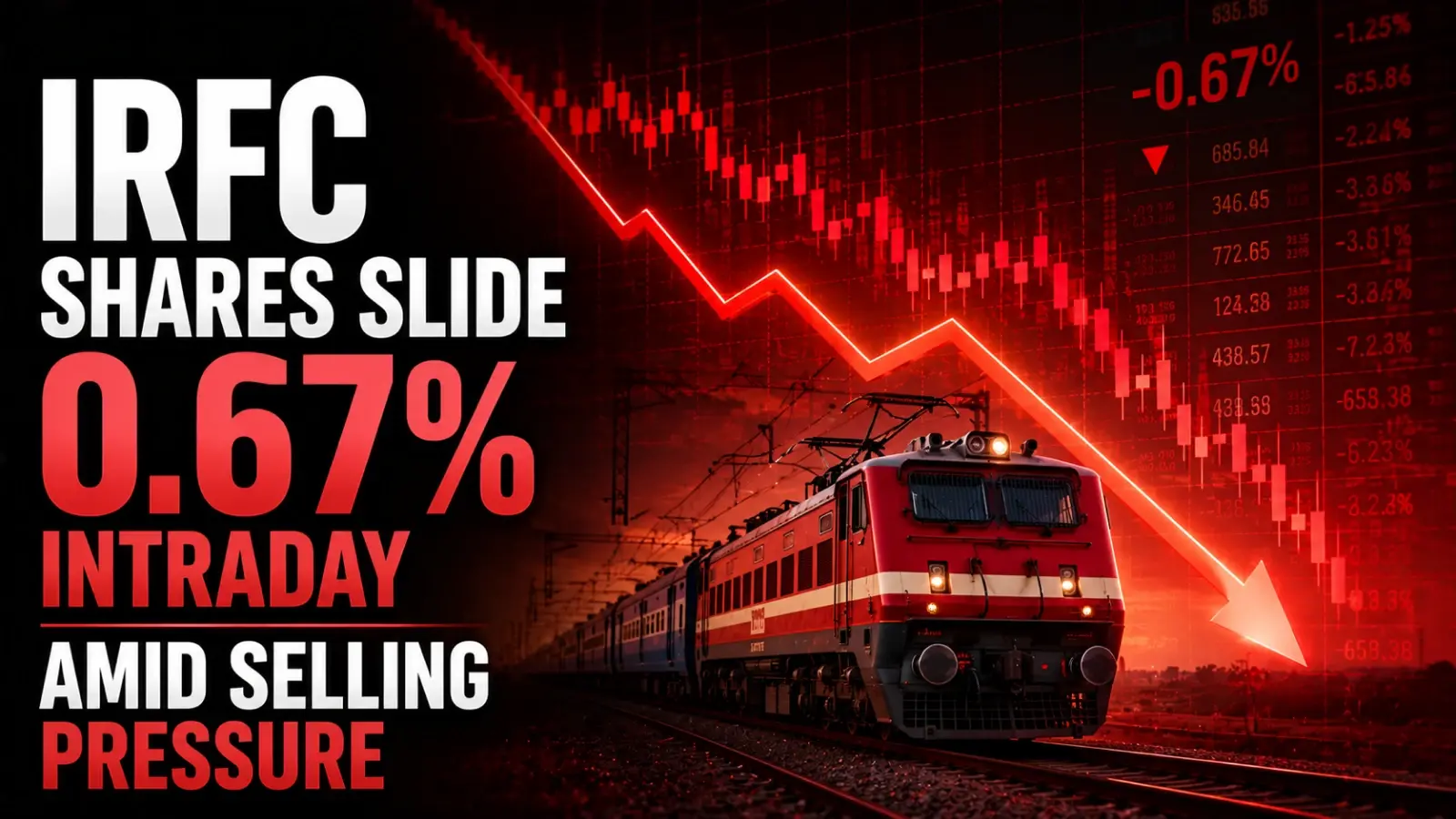 IRFC Shares Slide 0.67% Intraday Amid Selling Pressure; Weekly Chart Shows Sharp 8% Decline