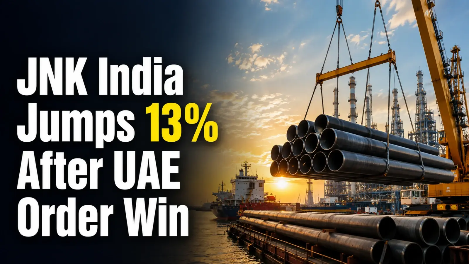 JNK India Shares Jump 13% After UAE Order Win; Stock Nearly Doubles This Year