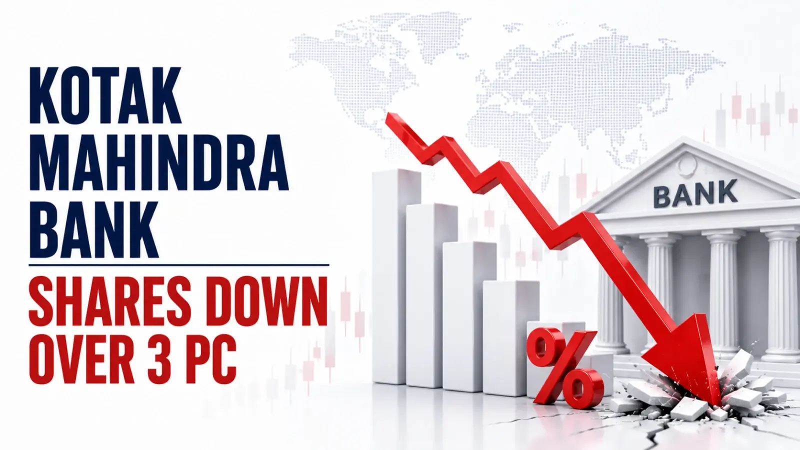 Kotak Mahindra Bank Shares Down Over 3 PC