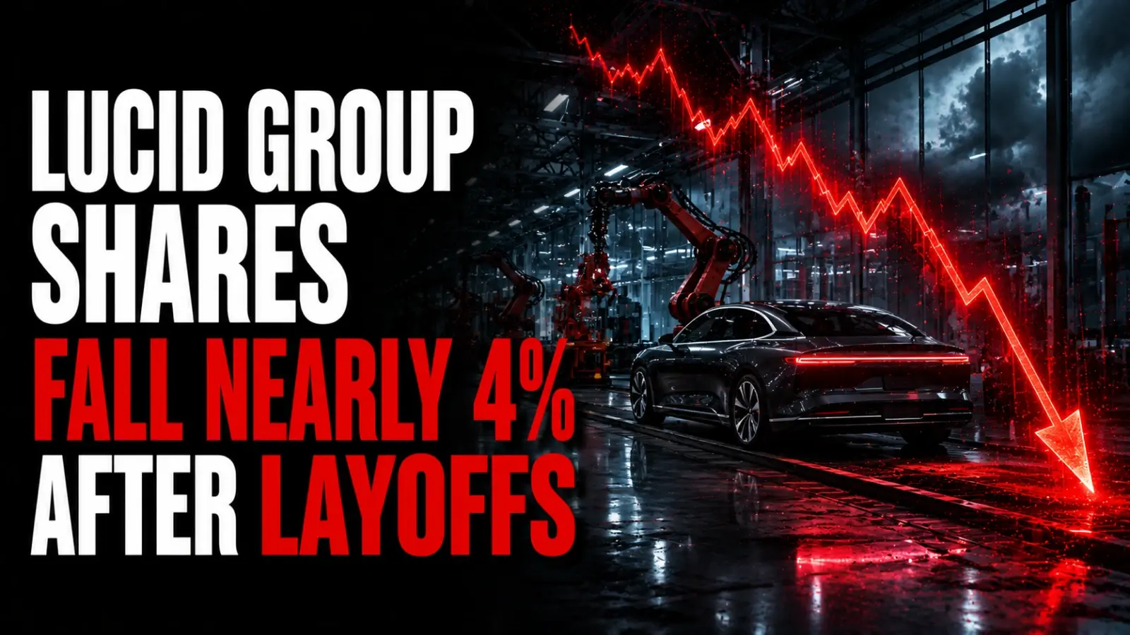 Lucid Group Shares Fall Nearly 4% After Layoffs as EV Maker Restructures Amid Demand Pressure