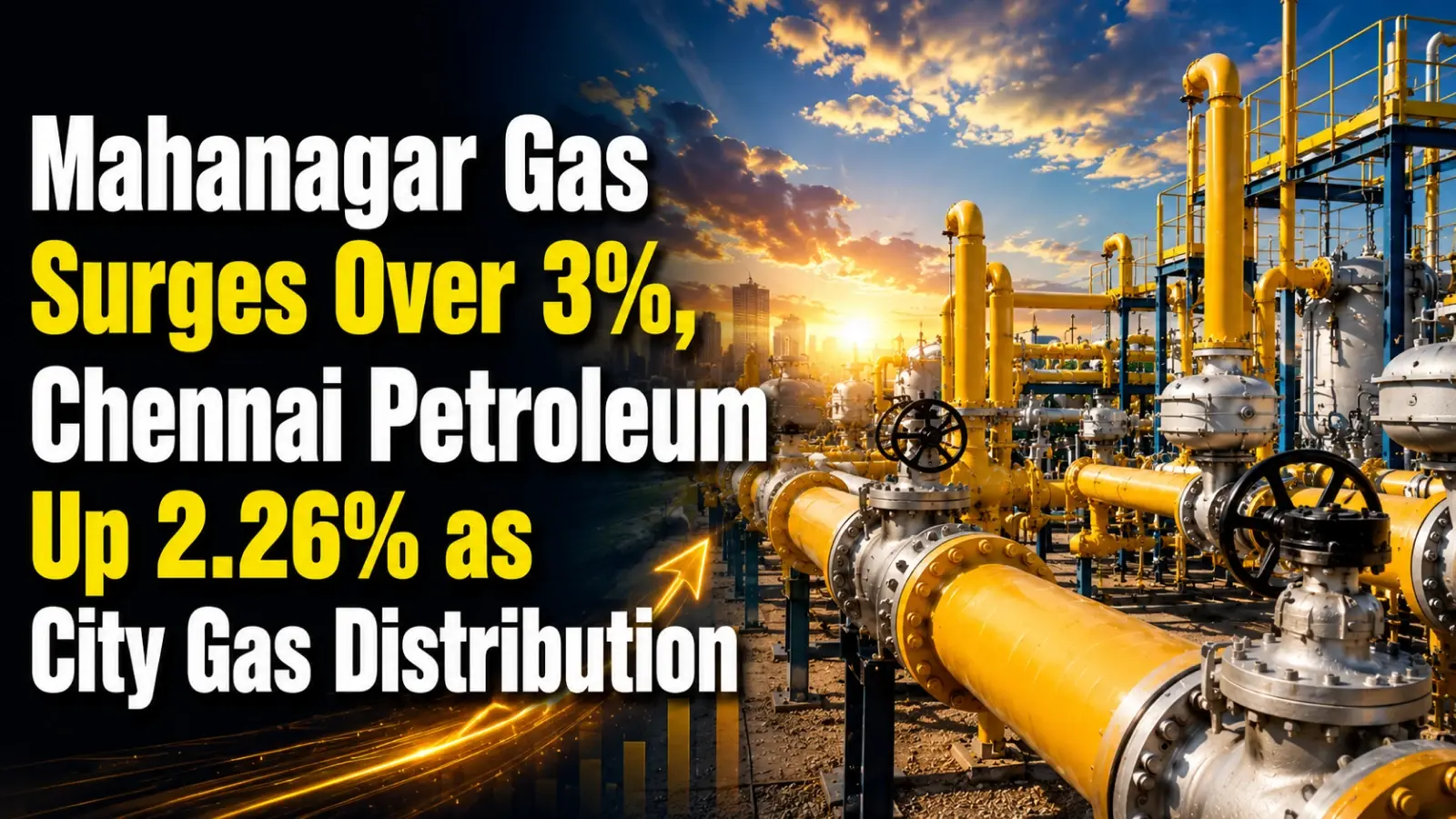 Mahanagar Gas Shares Surge Over 3%, Chennai Petroleum Up 2.26% as City Gas Distribution, Refining Stocks Catch Bid on Iran Tensions